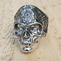 Перстень Череп з візерунками (aer-015) Зображення