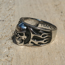 Перстень Вогняний череп (aer-011), Размер (диаметр, мм) Размер 19 Изображение