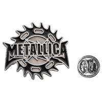 Пин (значок) фигурный Metallica (шестеренка) Изображение