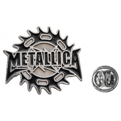 Пин (значок) фигурный Metallica (шестеренка) Изображение