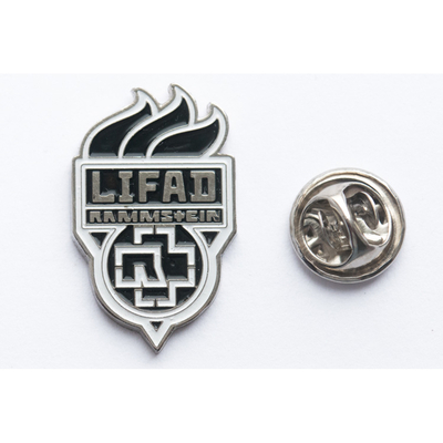Пин (значок) фигурный Rammstein "LIFAD" (факел) Изображение