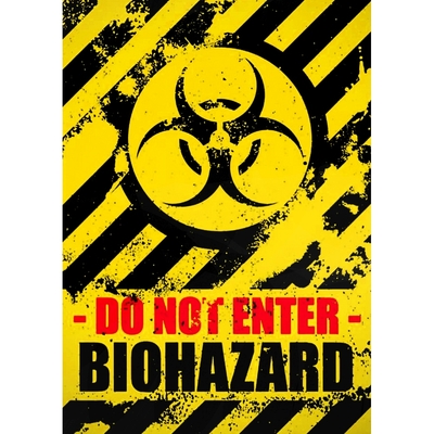Плакат Biohazard - Do Not Enter Изображение