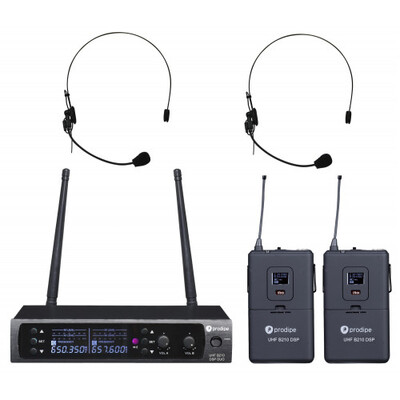 Радіосистема (мікрофон бездротовий) Prodipe UHF B210 DSP Headset Duo Зображення