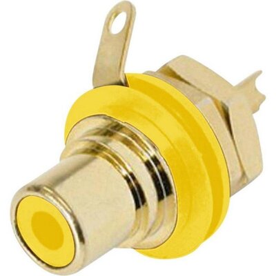 Панельний RCA-роз'єм REAN by Neutrik NYS 367-4 Yellow Зображення