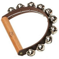 Тамбурин Rohema Leather Handbell 10 cross bells Зображення