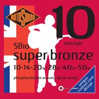 Струны для акустической гитары Rotosound SB10 (12pcs.) Изображение