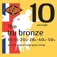 Струны для акустической гитары Rotosound TB10 (12pcs.) Изображение