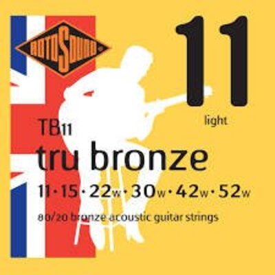 Струни для акустичної гітари Rotosound TB11(12pcs.) Зображення