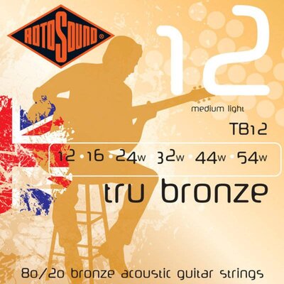 Струны для акустической гитары Rotosound TB12(12pcs.) Изображение