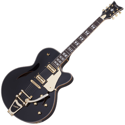 SCHECTER COUPE G.BLK - напівакустична електрогітара Зображення