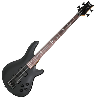 SCHECTER DAMIEN-4 BASS SBK - Бас гитара четырехструнная Изображение