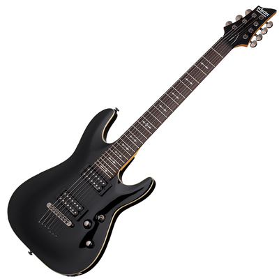 SCHECTER OMEN-7 BLK - семиструнна електрогітара Зображення