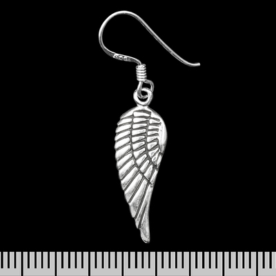 Сережка-гачок Крило (срібло, 925 проба) (ehs-038) Изображение