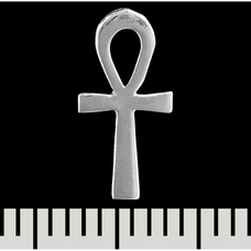 Сережка-гвоздик Анкх "литий" (срібло, 925 проба) (st-041) Зображення