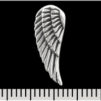 Сережка-гвоздик Крило (срібло, 925 проба) (st-047) Зображення