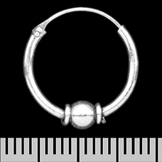 Сережка, кільце з кулькою (eas-168) Зображення