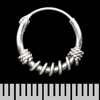 Сережка, кільце з візерунком (eas-091) Зображення