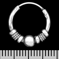 Сережка, кільце з візерунком (eas-097) Изображение