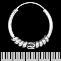 Сережка, кільце з візерунком (eas-117) Зображення