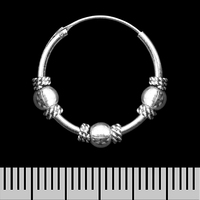 Сережка, кільце з візерунком (eas-185) Зображення