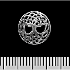 Сережка-гвоздик Дерево Життя (срібло, 925 проба) (st-019) Зображення