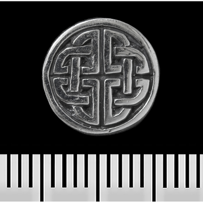 Сережка-гвоздик Кельтське плетіння (круглая) (срібло, 925 проба) (st-021) Зображення