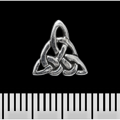 Сережка-гвоздик Трикветр кельтське плетіння (срібло, 925 проба) (st-015) Зображення
