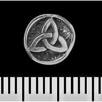 Серьга-гвоздик Трикветр в круге (серебро, 925 проба) (st-031) Изображение