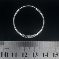 Сережка, кільце з візерунком велике (eas-059) Зображення