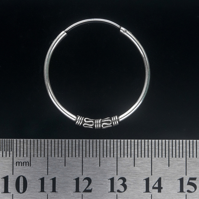 Сережка, кільце з візерунком велике (eas-059) Зображення