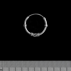 Сережка, кільце з візерунком среднее (eas-068) Зображення