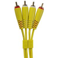 Коммутационный кабель UDG Set RCA - RCA Yellow 1,5m (U97001YL) Изображение