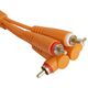 Кабель коммутационный UDG Set RCA Straight-RCA Angled Orange 3m (U97005OR) Изображение