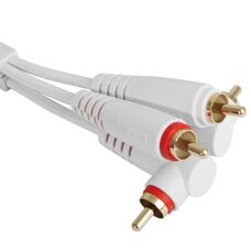 Кабель коммутационный UDG Set RCA Straight-RCA Angled White 3m (U97005WH) Изображение