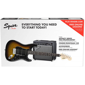 Набір гітариста Squier by Fender Strat Pack Brown Sunburst (371814632) Зображення