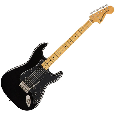 Электроакустическая гитара Squier by Fender Classic Vibe '70S Stratocaster Hss Mn Black (374023506) Изображение