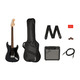 SQUIER by FENDER AFFINITY SERIES STRAT PACK HSS CHARCOAL FROST METALLIC Зображення