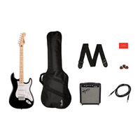 Гитарный набор SQUIER by FENDER SONIC STRATOCASTER PACK MN BLACK Изображение