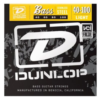 Струны для бас-гитары Dunlop DBS40100 Stainless Steel Изображение