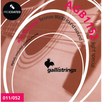 Струни для акустичної гітари Gallistrings AGB1152 LIGHT SPECIAL Зображення