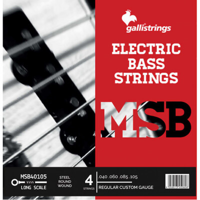 Струни для бас-гітари Gallistrings MSB40105 4 STRINGS REGULAR CUSTOM Зображення