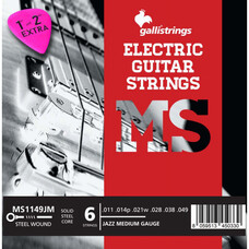 Струни для електрогітари Gallistrings MS1149JM JAZZ MEDIUM Зображення