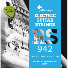 Струни для електрогітари Gallistrings RS942 LIGHT TENSION Зображення