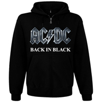 Толстовка AC/DC "Back In Black" на молнии, Размер S Изображение