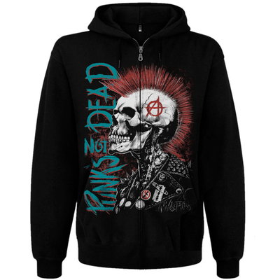 Кенгуру Punk’s Not Dead (скелет з ірокезом) на блискавці Зображення