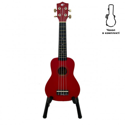 Укулеле Alfabeto U21 (Красный) + чехол Изображение