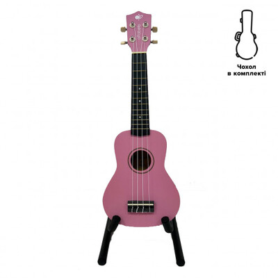 Укулеле Alfabeto U21 (Рожевий) + чохол Зображення
