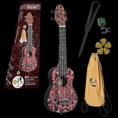 Укулеле Ortega K2SS-RKC (с сумкой, тюнером та ремнем) Изображение