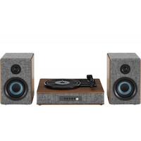 Виниловый проигрыватель Crosley Aria Shelf System Gray Изображение