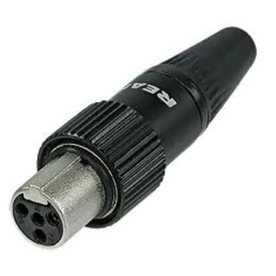 Роз'єм mini-XLR REAN by Neutrik RT4FCT-B Зображення